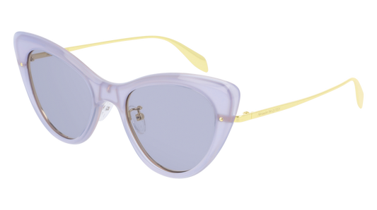 Alexander Mcqueen Sunglass Woman Violet Gold Violet