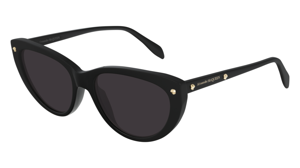 Alexander Mcqueen Sunglass Woman Black Black Grey