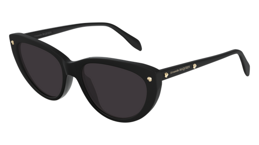 Alexander Mcqueen Sunglass Woman Black Black Grey