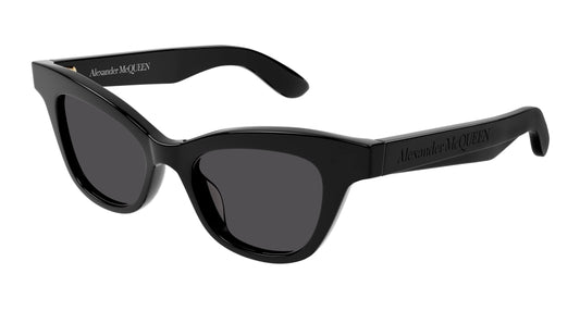 Alexander Mcqueen Sunglass Woman Black Black Grey