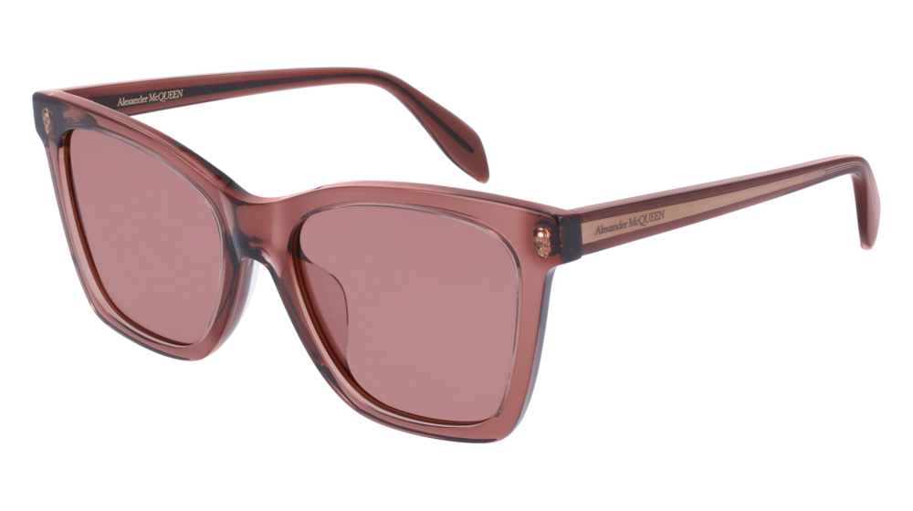 Alexander Mcqueen Sunglass Woman Brown Brown Pink