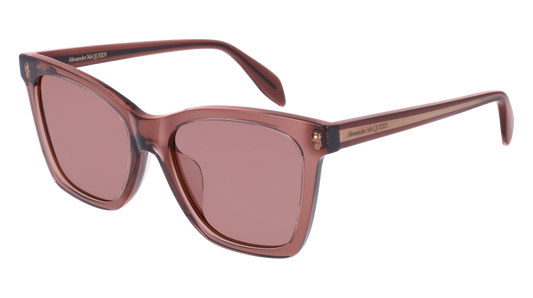 Alexander Mcqueen Sunglass Woman Brown Brown Pink