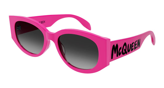 Alexander Mcqueen Sunglass Woman Fuchsia Fuchsia Grey