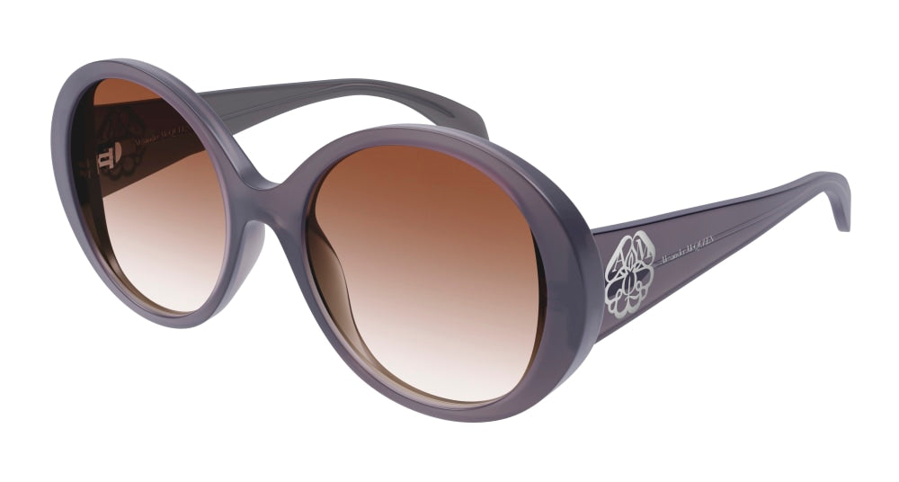 Alexander Mcqueen Sunglass Woman Grey Grey Brown