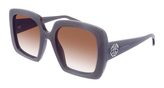 Alexander Mcqueen Sunglass Woman Grey Grey Brown