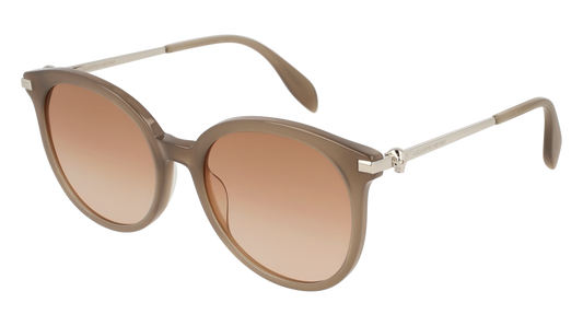 Alexander Mcqueen Sunglass Woman Grey Silver Brown