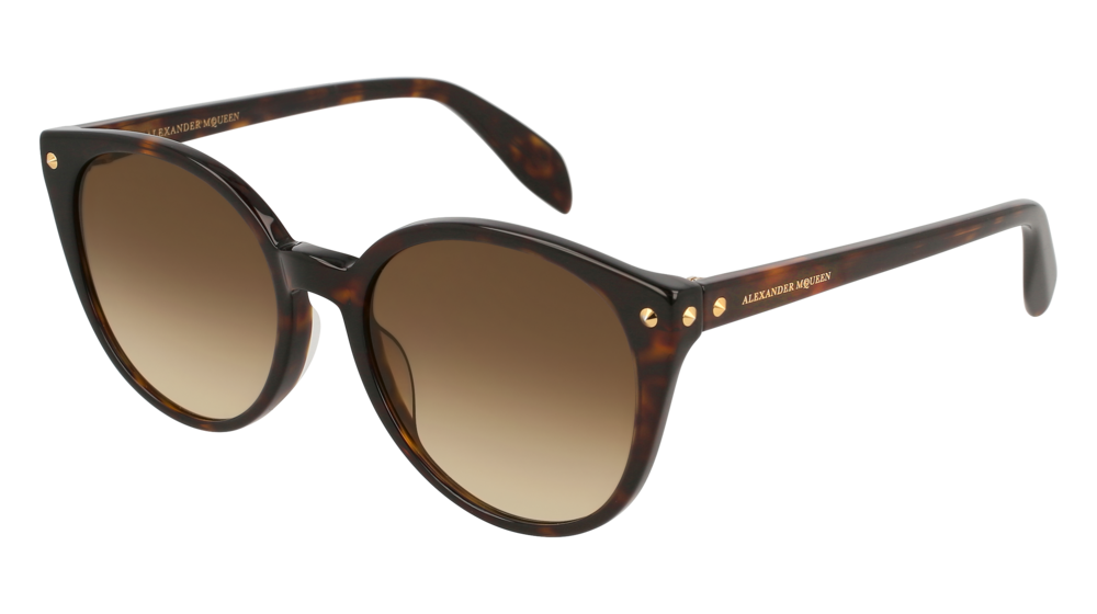 Alexander Mcqueen Sunglass Woman Havana Havana Brown