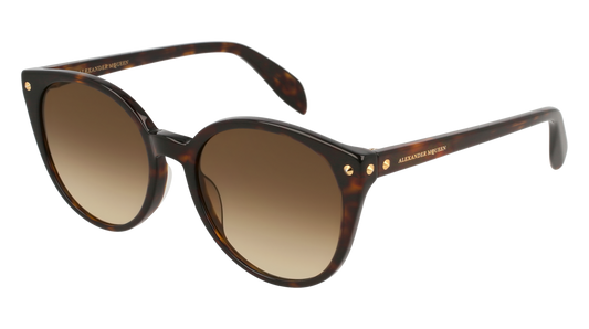 Alexander Mcqueen Sunglass Woman Havana Havana Brown