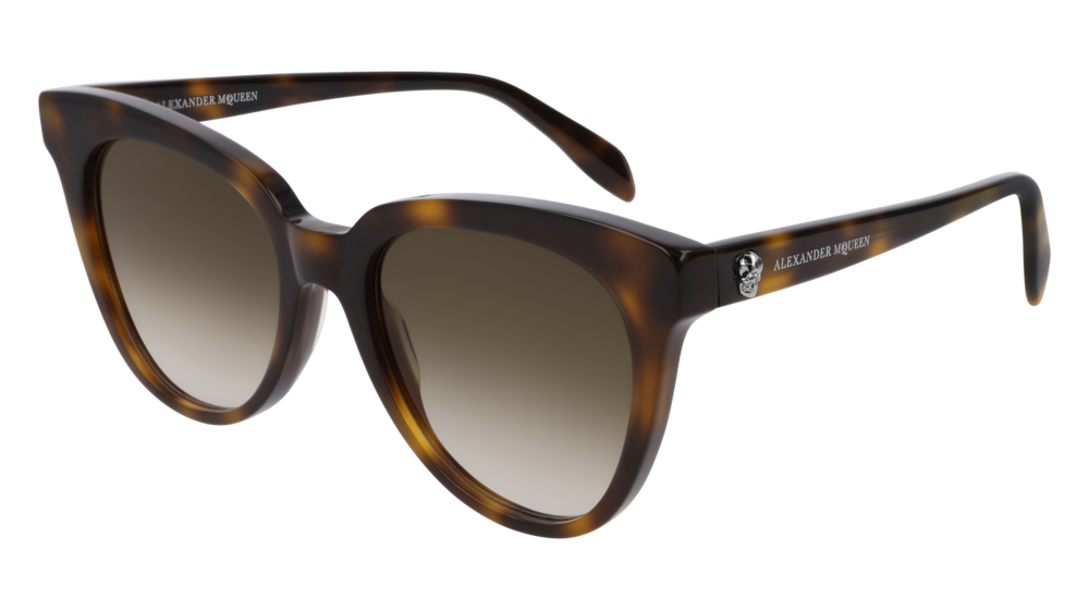 Alexander Mcqueen Sunglass Woman Havana Havana Brown