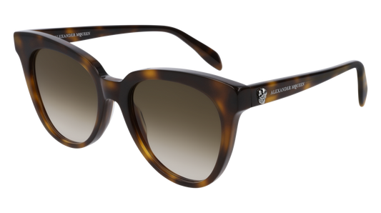 Alexander Mcqueen Sunglass Woman Havana Havana Brown