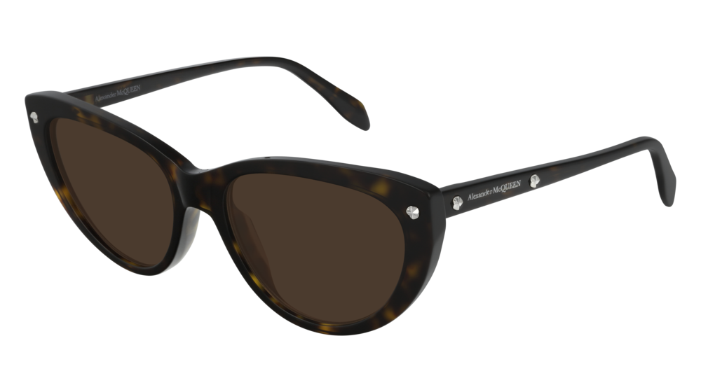 Alexander Mcqueen Sunglass Woman Havana Havana Brown