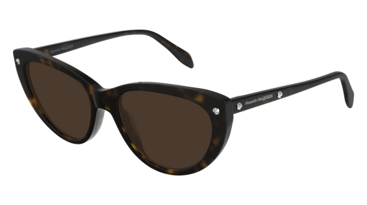 Alexander Mcqueen Sunglass Woman Havana Havana Brown