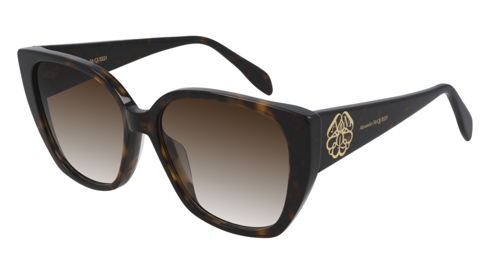 Alexander Mcqueen Sunglass Woman Havana Havana Brown