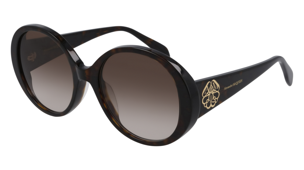 Alexander Mcqueen Sunglass Woman Havana Havana Brown