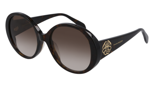 Alexander Mcqueen Sunglass Woman Havana Havana Brown