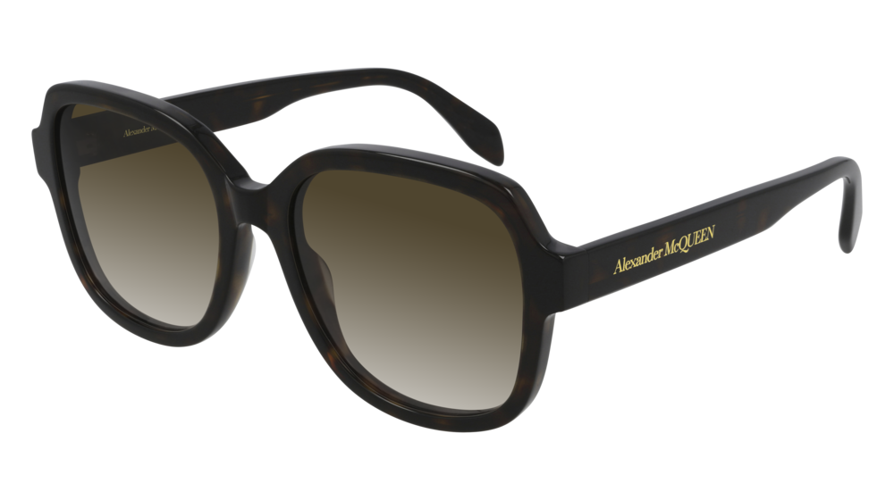 Alexander Mcqueen Sunglass Woman Havana Havana Brown