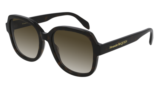 Alexander Mcqueen Sunglass Woman Havana Havana Brown