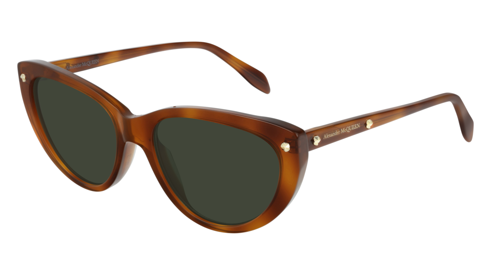 Alexander Mcqueen Sunglass Woman Havana Havana Green