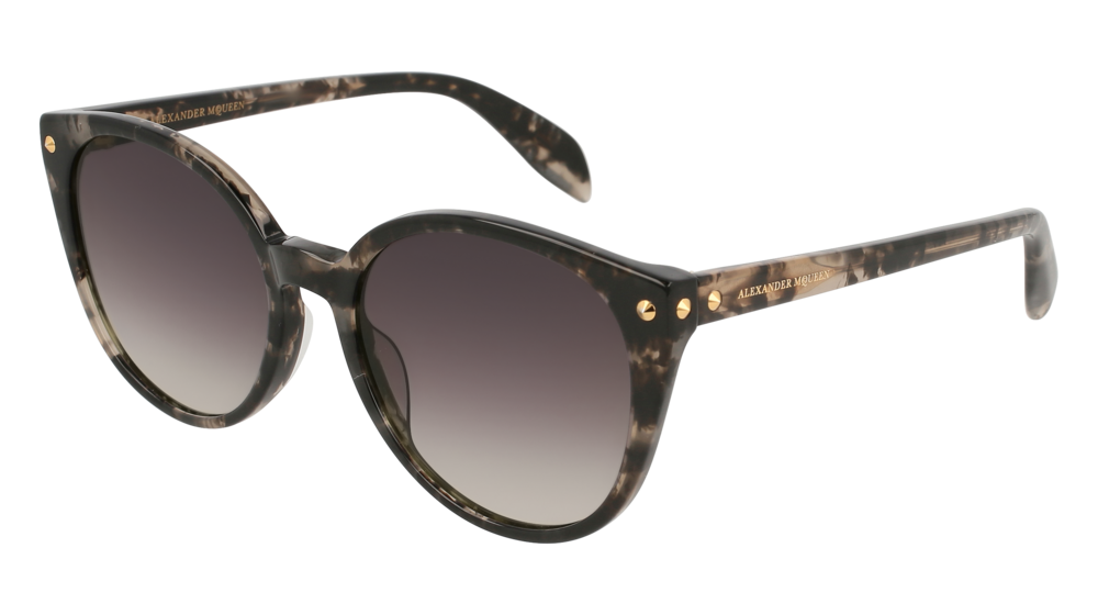 Alexander Mcqueen Sunglass Woman Havana Havana Grey