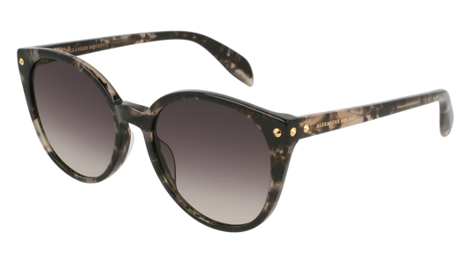 Alexander Mcqueen Sunglass Woman Havana Havana Grey