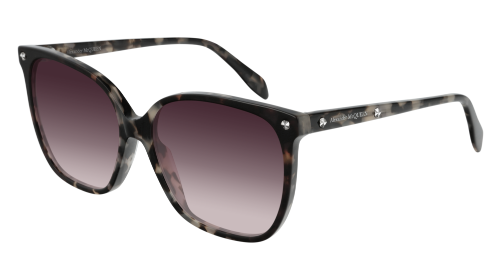 Alexander Mcqueen Sunglass Woman Havana Havana Red