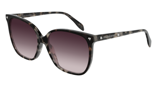 Alexander Mcqueen Sunglass Woman Havana Havana Red