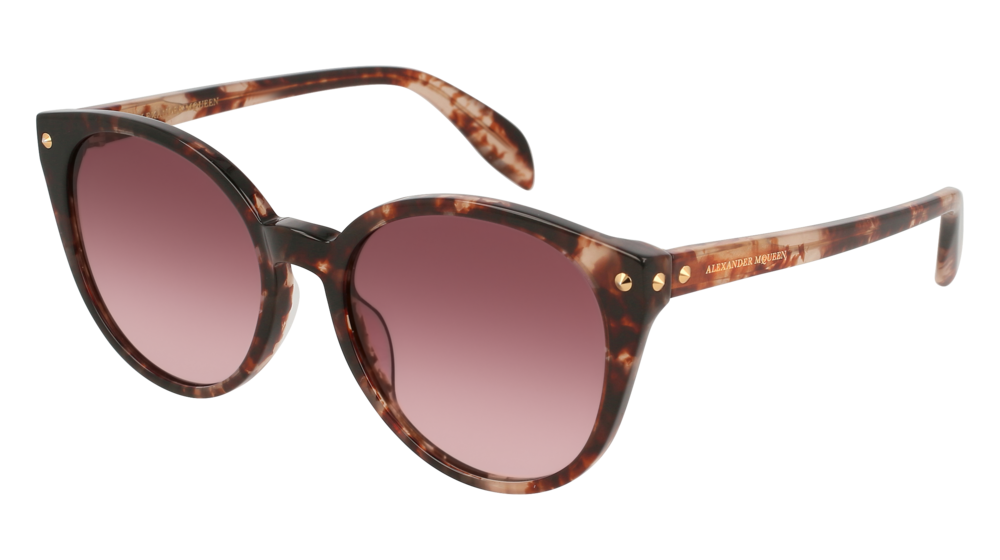 Alexander Mcqueen Sunglass Woman Havana Havana Violet