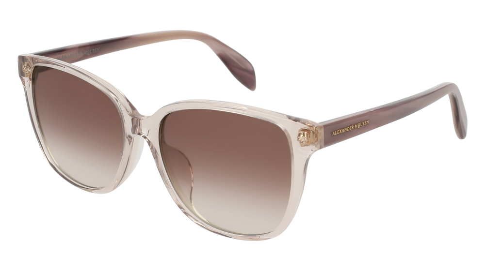 Alexander Mcqueen Sunglass Woman Pink Havana Brown