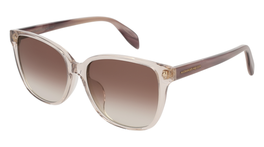 Alexander Mcqueen Sunglass Woman Pink Havana Brown