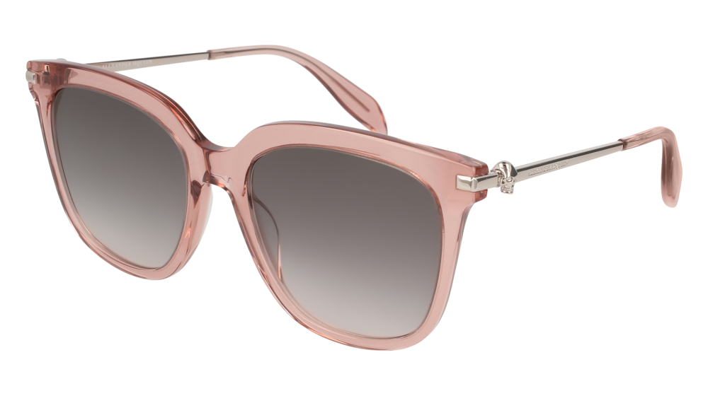 Alexander Mcqueen Sunglass Woman Pink Silver Grey