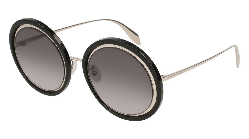 Alexander Mcqueen Sunglass Woman Silver Silver Grey