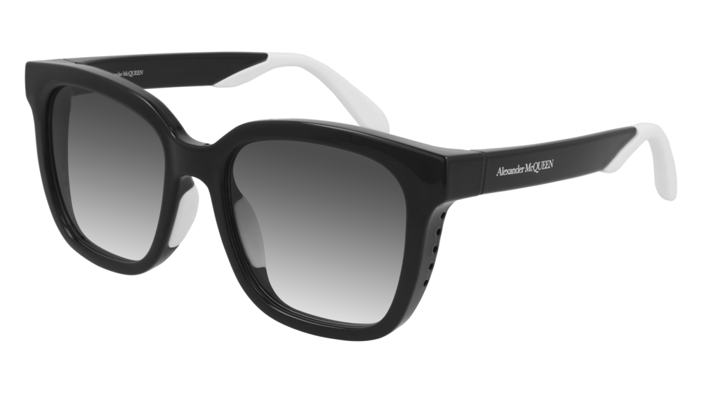 Alexander Mcqueen Sunglass Woman Black Black Grey