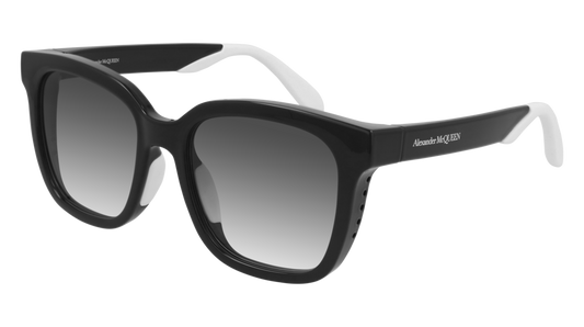 Alexander Mcqueen Sunglass Woman Black Black Grey