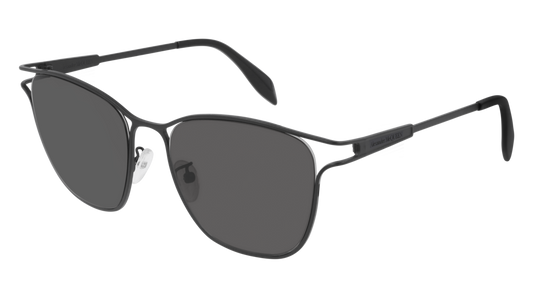 Alexander Mcqueen Sunglass Woman Black Black Grey