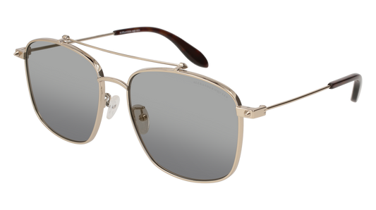 Alexander Mcqueen Sunglass Woman Gold Gold Bronze