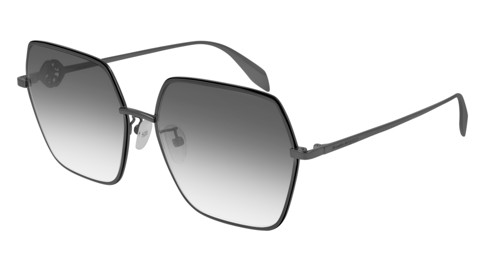 Alexander Mcqueen Sunglass Woman Ruthenium Ruthenium Grey