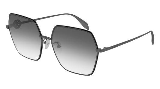 Alexander Mcqueen Sunglass Woman Ruthenium Ruthenium Grey