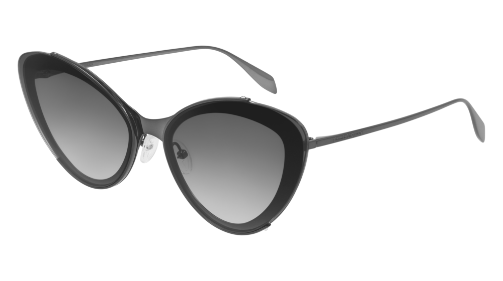 Alexander Mcqueen Sunglass Woman Ruthenium Ruthenium Grey