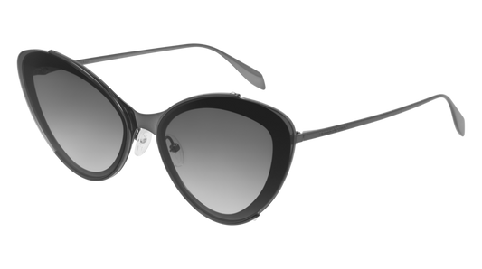 Alexander Mcqueen Sunglass Woman Ruthenium Ruthenium Grey