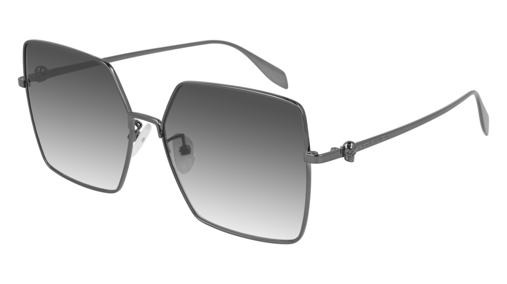 Alexander Mcqueen Sunglass Woman Ruthenium Ruthenium Grey