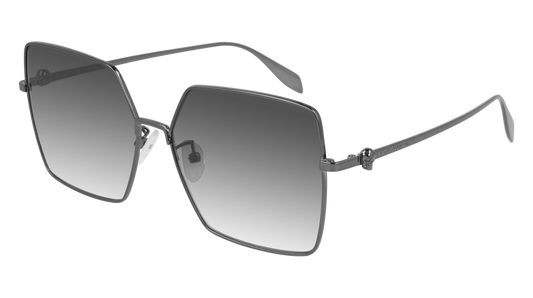 Alexander Mcqueen Sunglass Woman Ruthenium Ruthenium Grey