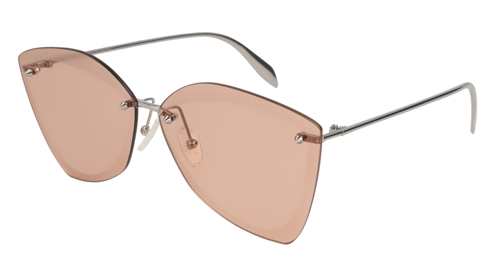 Alexander Mcqueen Sunglass Woman Ruthenium Ruthenium Pink