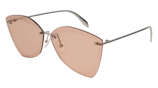 Alexander Mcqueen Sunglass Woman Ruthenium Ruthenium Pink