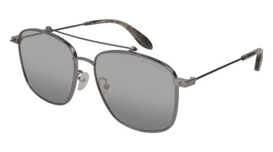 Alexander Mcqueen Sunglass Woman Ruthenium Ruthenium Silver