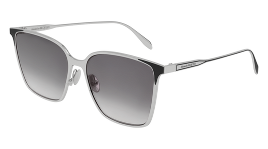 Alexander Mcqueen Sunglass Woman Silver Silver Grey