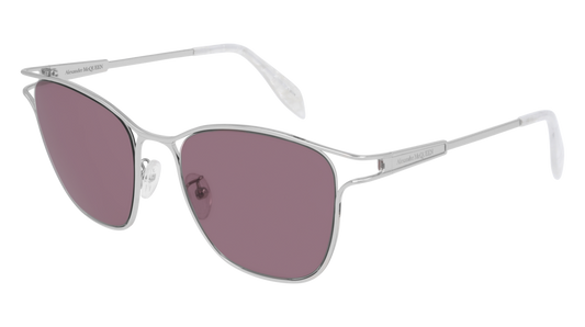 Alexander Mcqueen Sunglass Woman Silver Silver Violet