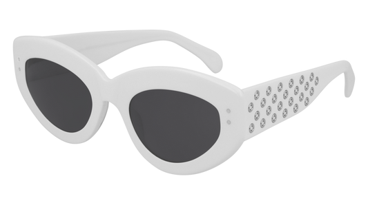 Azzedine Alaia Sunglass Woman White White Grey