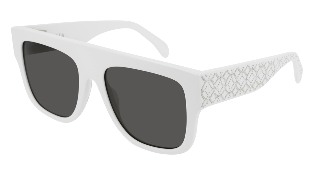 Azzedine Alaia Sunglass Woman White White Grey