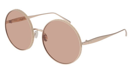 Azzedine Alaia Sunglass Woman Gold Gold Brown