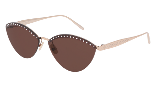 Azzedine Alaia Sunglass Woman Gold Gold Brown